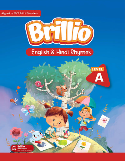 Skillitos English & Hindi Rhymes Level Nursery Textbook (Brillio Series)