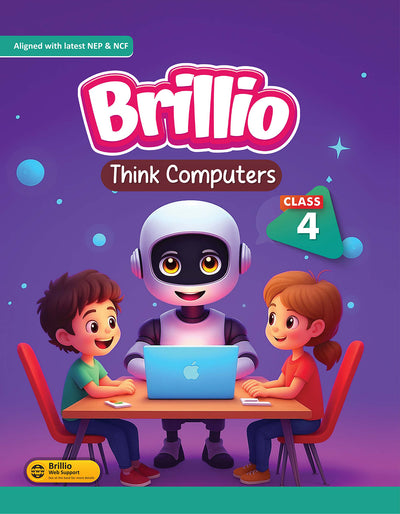 Skillitos Think Computers Class 4 Textbook (Brillio Series)