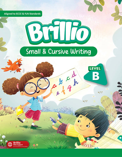 Skillitos Small & Cursive Writing Level LKG Textbook (Brillio Series)