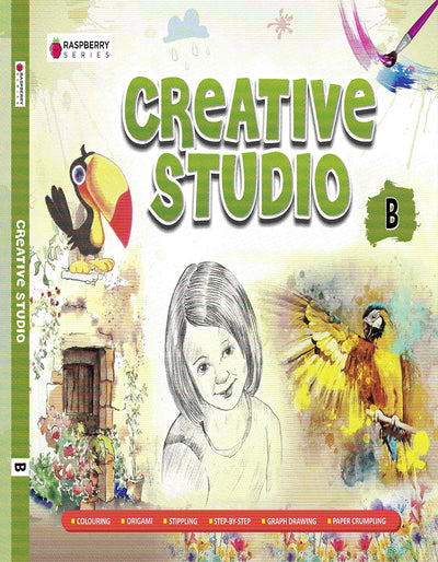 Skillitos Creative Studio B Art With Kit LKG Activity Book (Raspberry Series)