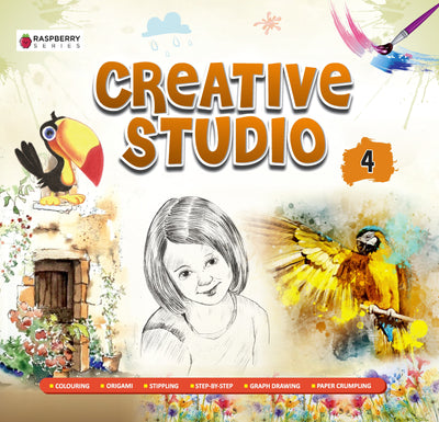 Skillitos Creative Studio 4 Art With Kit Class 4 Activity Book (Raspberry Series)