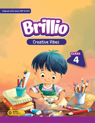 Skillitos Art Creative Vibes Class 4 Activity Book (Brillio Series)