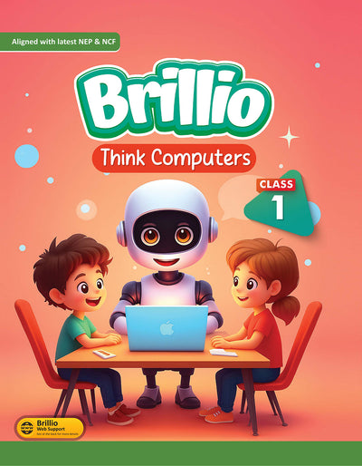 Skillitos Think Computers Class 1 Textbook (Brillio Series)
