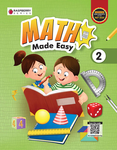 Skillitos Math Made Easy 2 Math Class 2 Textbook (Raspberry Series)