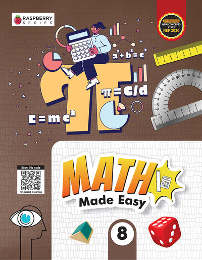 Skillitos Math Made Easy 8 Math Class 8 Textbook (Raspberry Series)