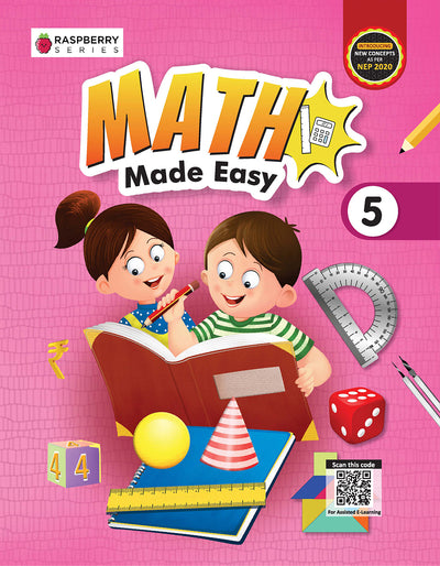 Skillitos Math Made Easy 5 Math Class 5 Textbook (Raspberry Series)