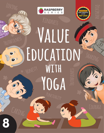 Skillitos Value Education With Yoga 8 Moral Value Class 8 Textbook (Raspberry Series)