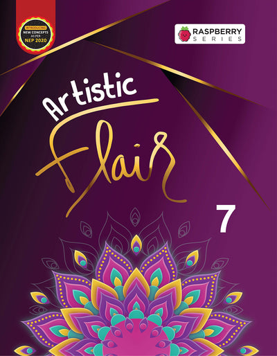 Skillitos Artistic Flair 7 Art Class 7 Textbook (Raspberry Series)
