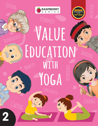 Skillitos Value Education With Yoga 2 Moral Value Class 2 Textbook (Raspberry Series)