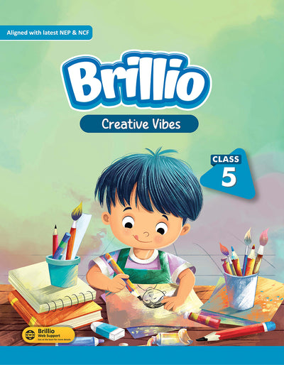 Skillitos Art Creative Vibes Class 5 Activity Book (Brillio Series)