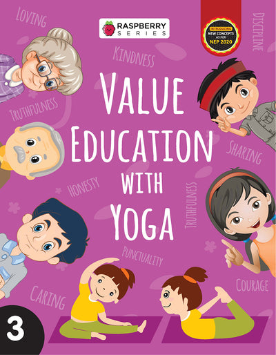 Skillitos Value Education With Yoga 3 Moral Value Class 3 Textbook (Raspberry Series)