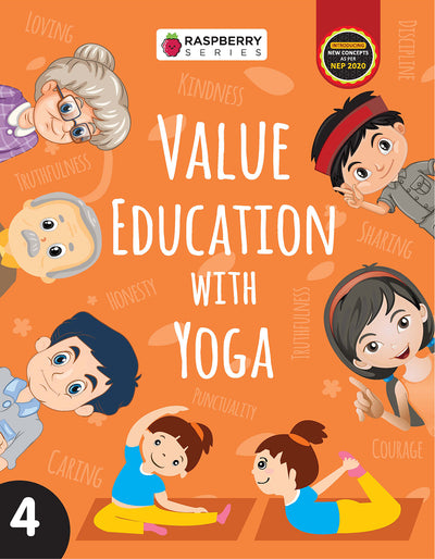 Skillitos Value Education With Yoga 4 Moral Value Class 4 Textbook (Raspberry Series)