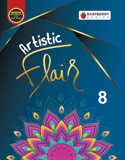 Skillitos Artistic Flair 8 Art Class 8 Textbook (Raspberry Series)