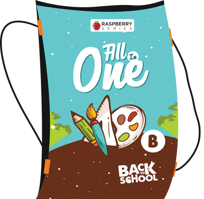 Skillitos LKG Nursery All In One Bag Books (Raspberry Series)