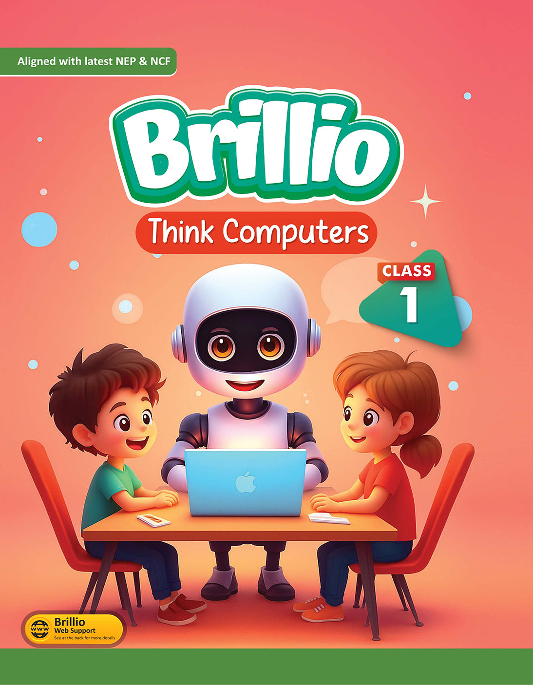 Skillitos Think Computers  Class 1 Textbook (Brillio Series)