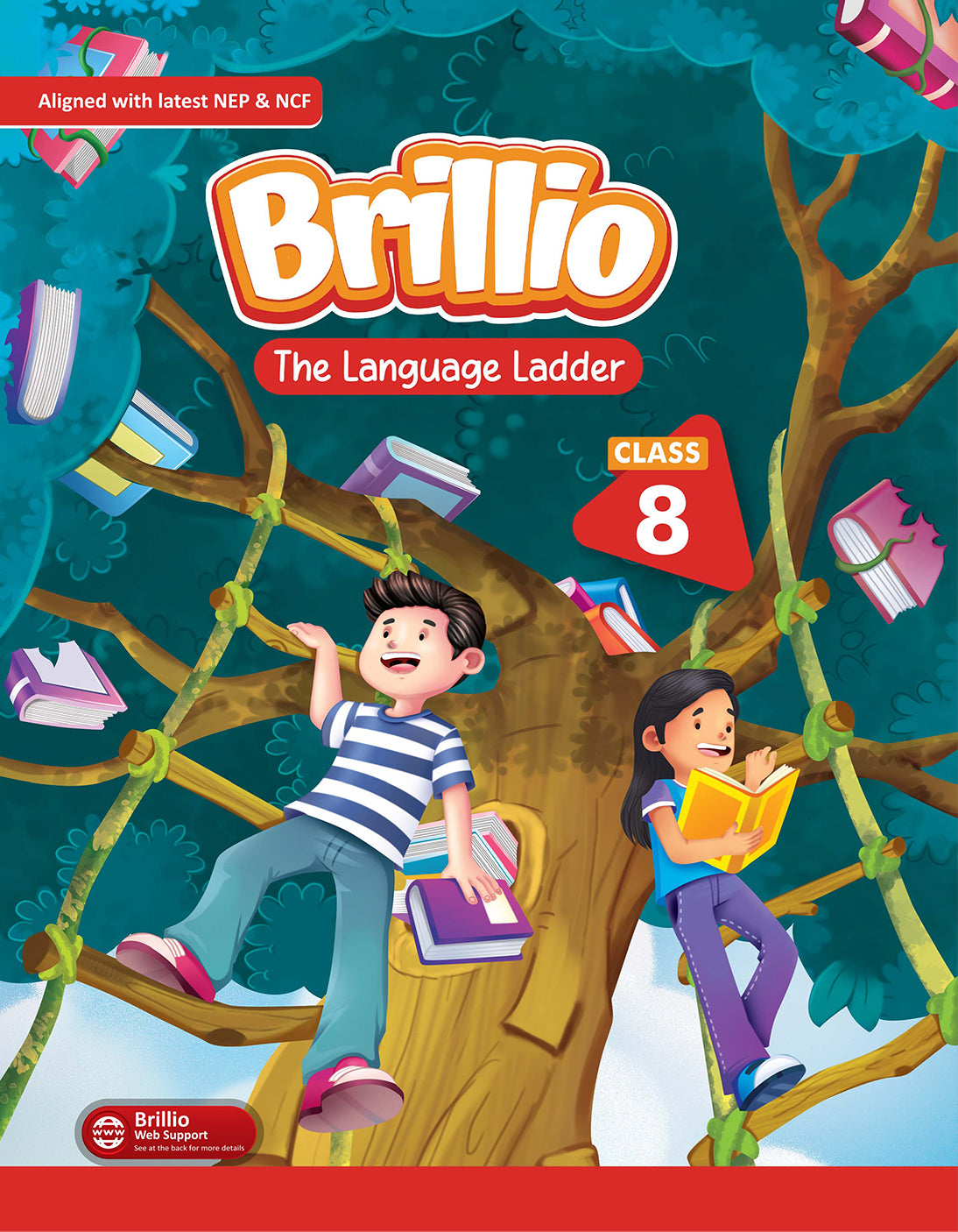Skillitos English Grammar The Language Ladder  Class 8 Textbook (Brillio Series)