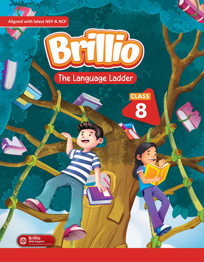 Skillitos English Grammar The Language Ladder  Class 8 Textbook (Brillio Series)