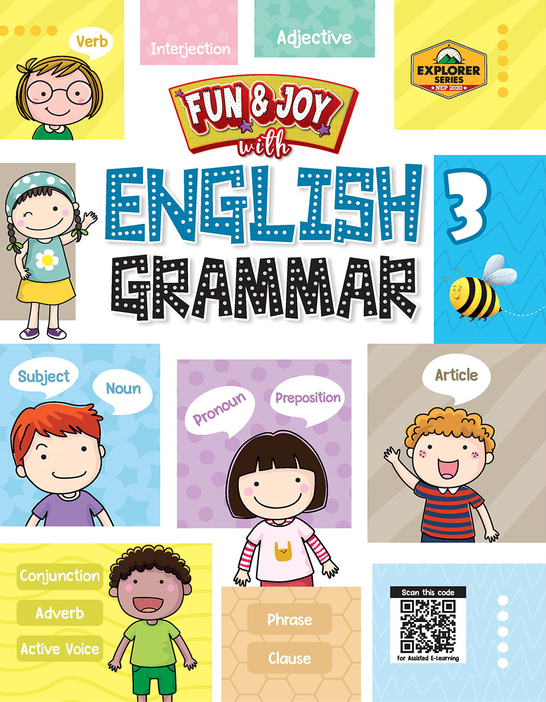 Skillitos Fun & Joy with English Grammar 3 Class 3 Textbook (Explorer Series)