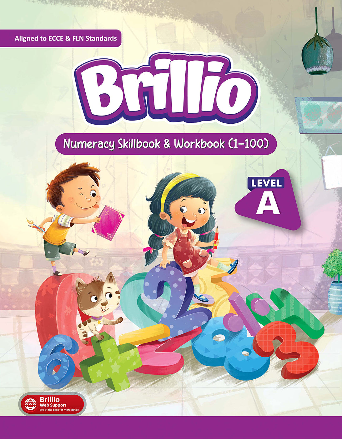 Skillitos Numeracy Skillbook & Workbook (1-100) Level  Nursery Textbook (Brillio Series)