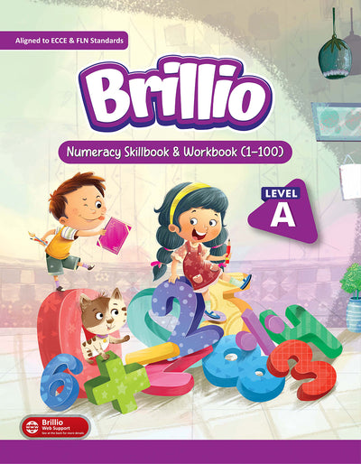 Skillitos Numeracy Skillbook & Workbook (1-100) Level  Nursery Textbook (Brillio Series)