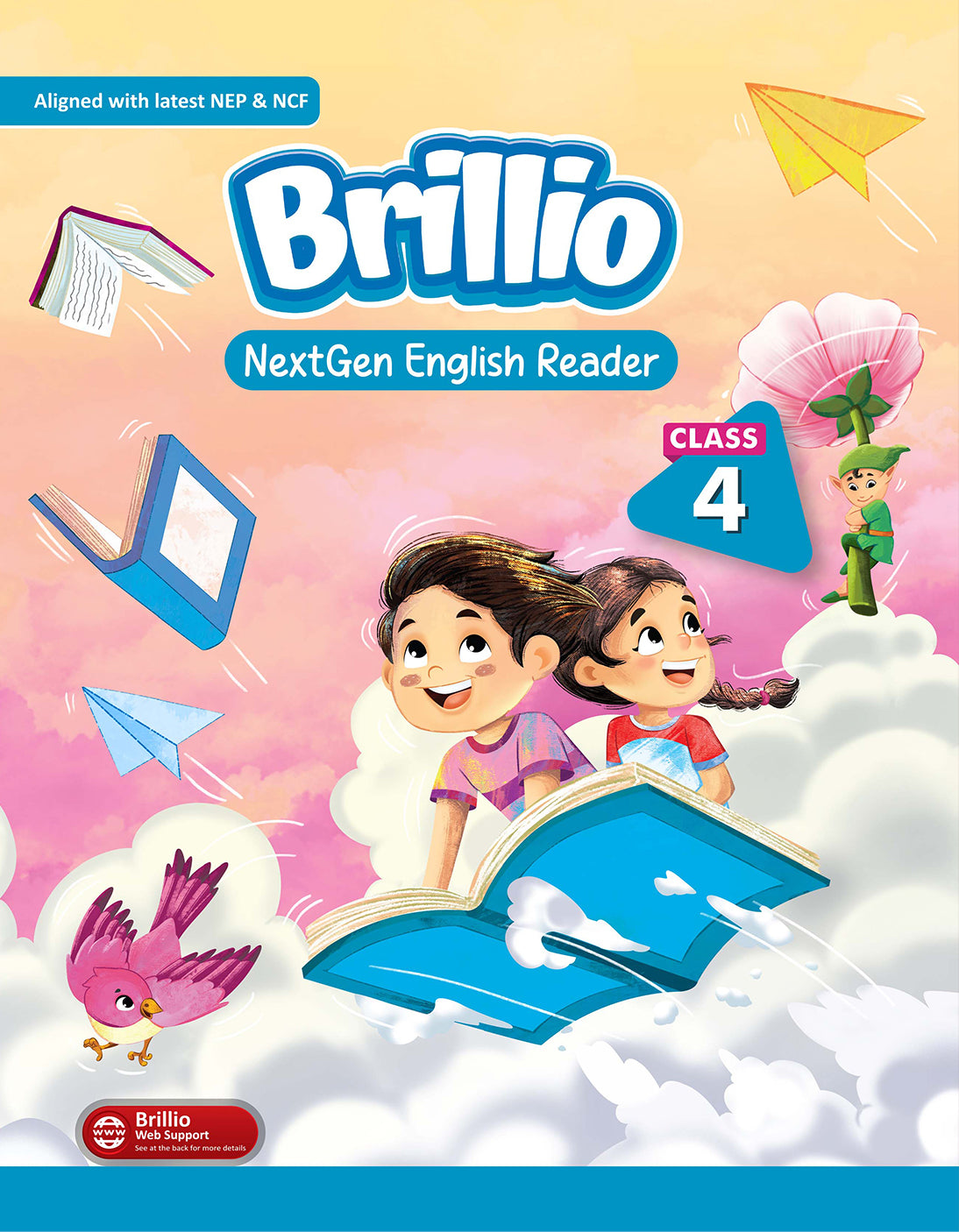 Skillitos NextGen English Reader  Class 4 Textbook (Brillio Series)
