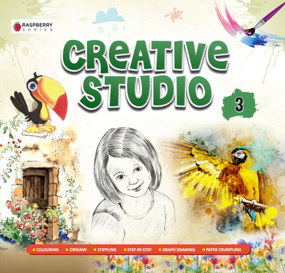 Skillitos  Creative Studio 3 Art With Kit Class 3 Activity Book (Raspberry Series)