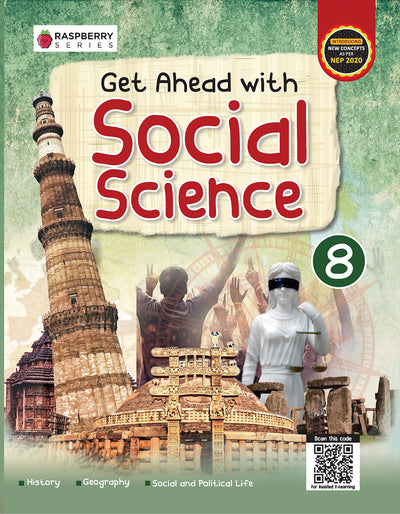 Skillitos  Get Ahead with Social Science 8 SST Class 8 Textbook (Raspberry Series)
