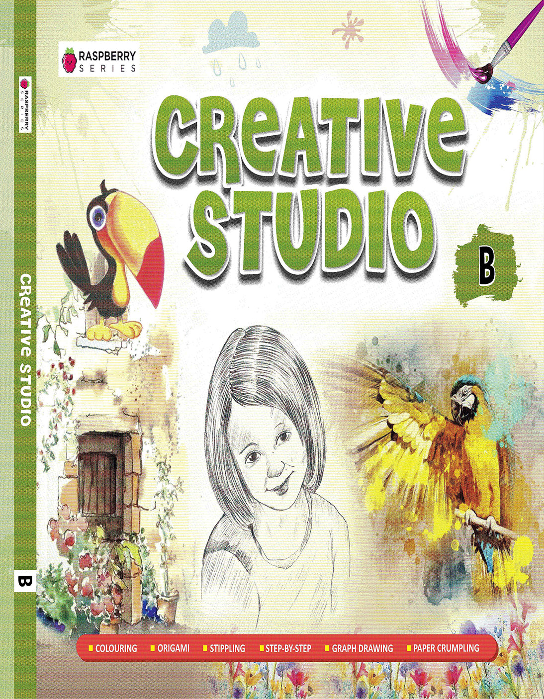 Skillitos  Creative Studio B Art With Kit LKG Activity Book (Raspberry Series)