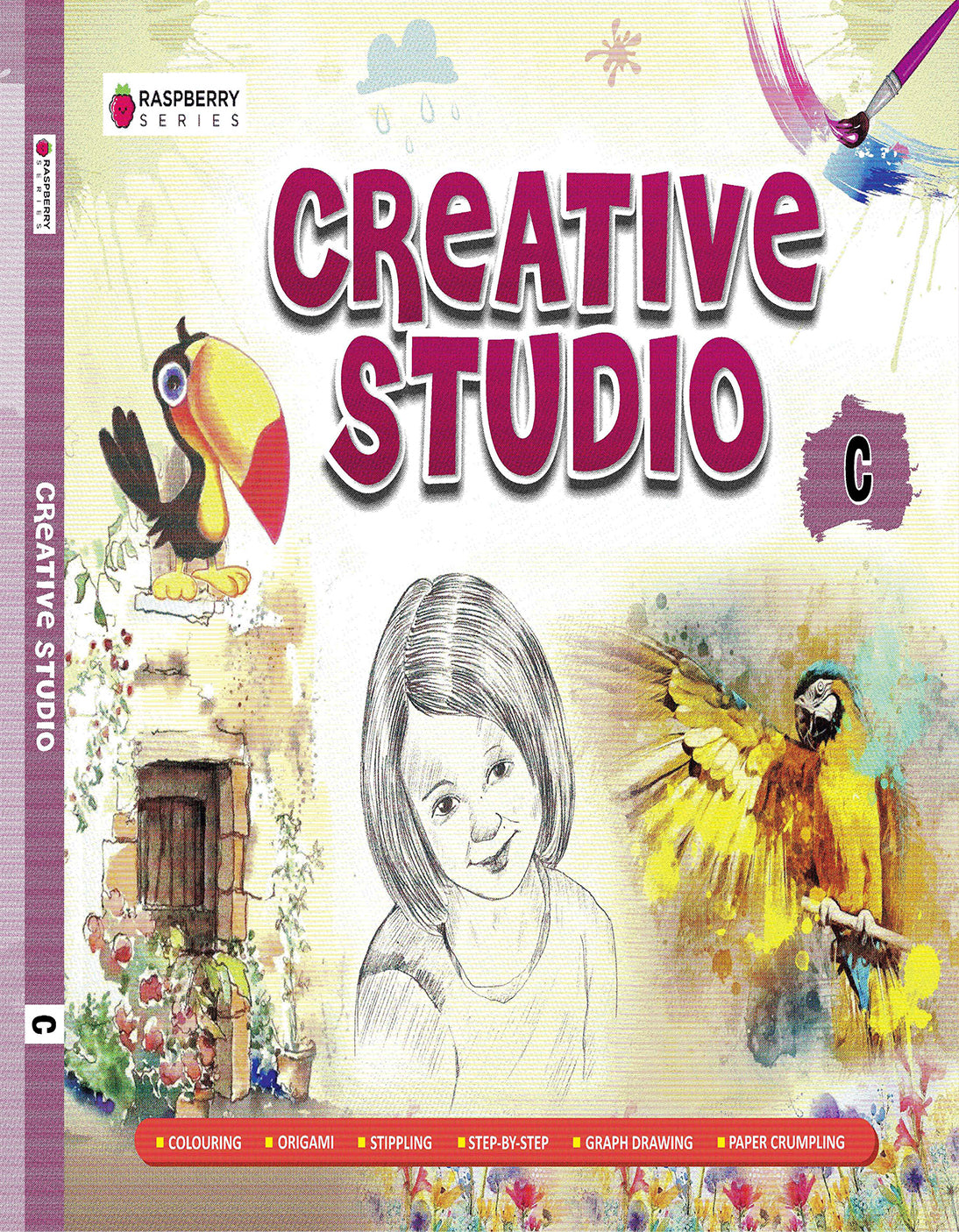 Skillitos  Creative Studio C Art With Kit UKG Activity Book (Raspberry Series)