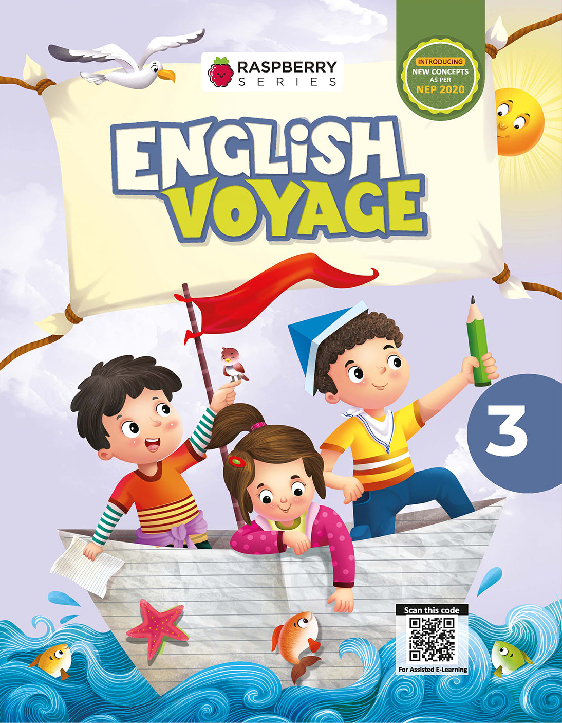 Skillitos  English Voyage 3 English Reader Class 3 Textbook (Raspberry Series)