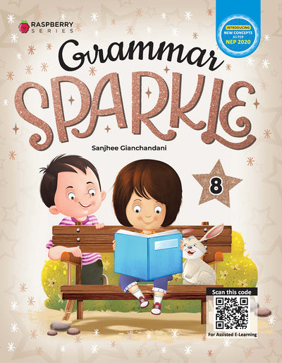 Skillitos  Grammar Sparkle 8 English Grammar Class 8 Textbook (Raspberry Series)