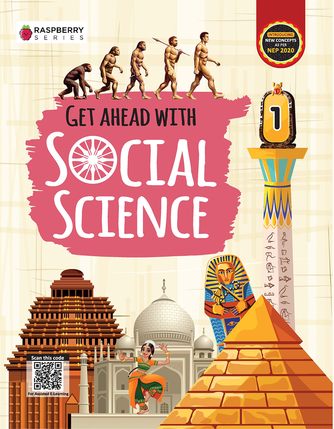 Skillitos  Get Ahead with Social Science 1 SST Class 1 Textbook (Raspberry Series)