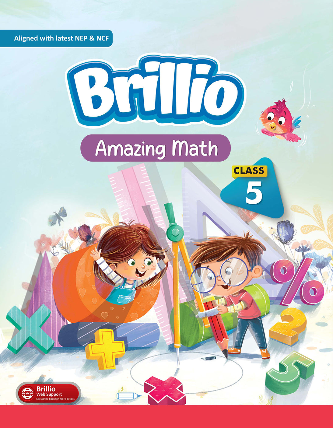 Skillitos Amazing Math  Class 5 Textbook (Brillio Series)