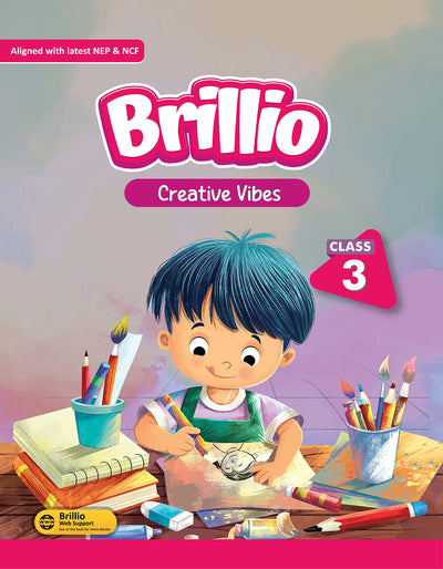 Skillitos Art Creative Vibes  Class 3 Activity Book (Brillio Series)