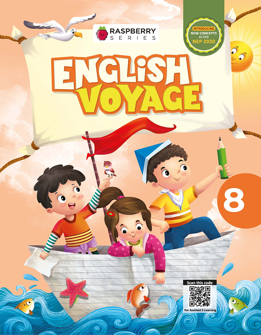 Skillitos  English Voyage 8 English Reader Class 8 Textbook (Raspberry Series)