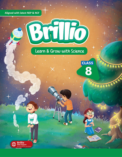 Skillitos Learn & Grow with Science  Class 8 Textbook (Brillio Series)