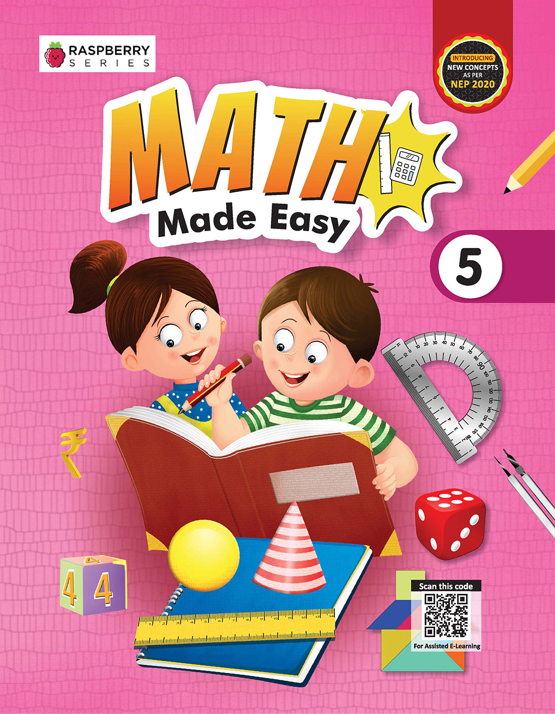 Skillitos  Math Made Easy 5 Math Class 5 Textbook (Raspberry Series)