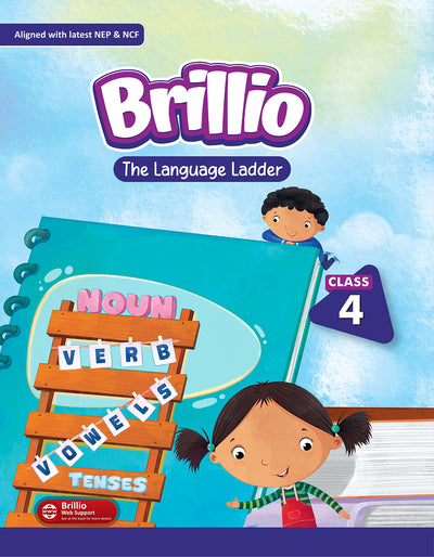 Skillitos English Grammar The Language Ladder  Class 4 Textbook (Brillio Series)