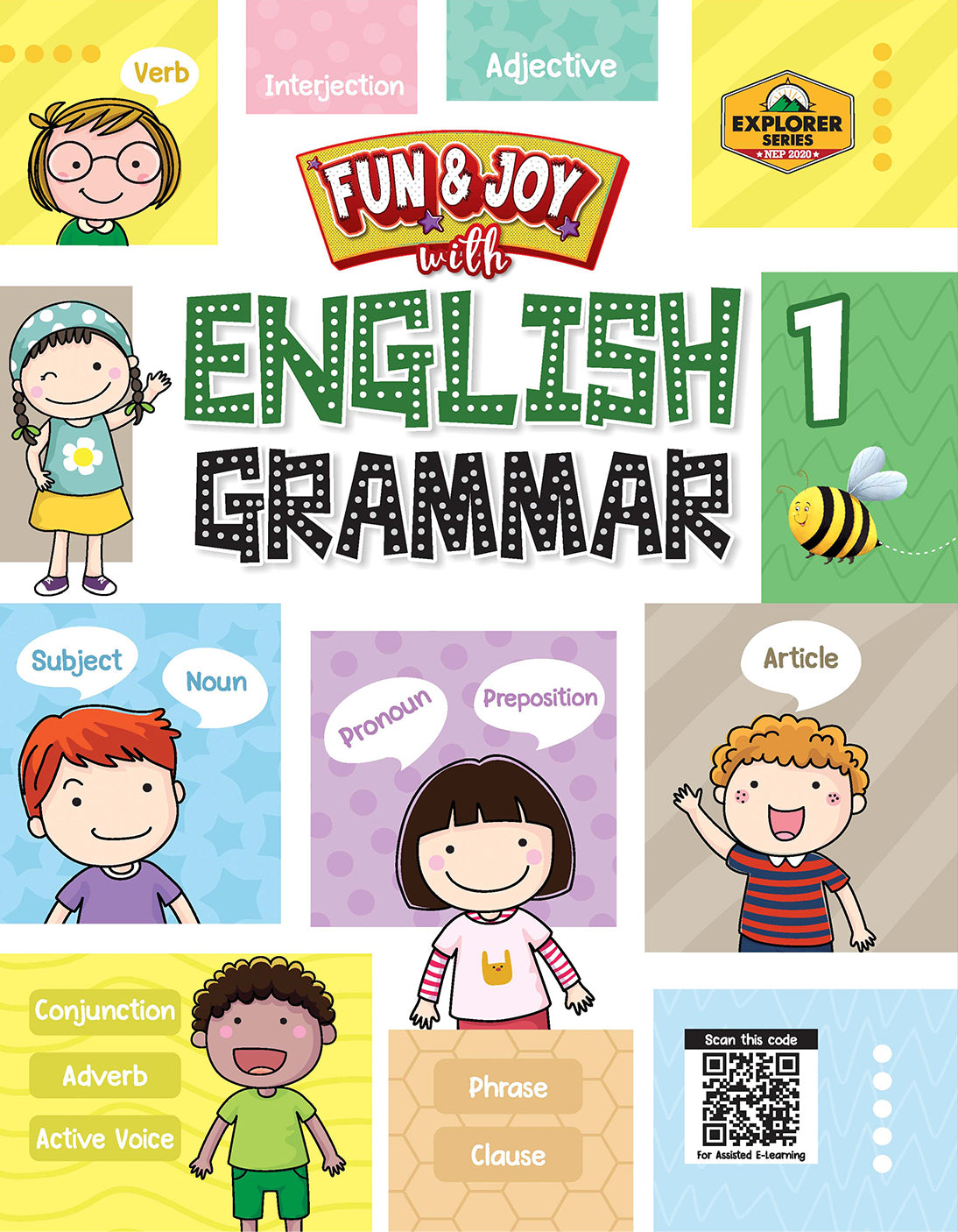 Skillitos Fun & Joy with English Grammar 1 Class 1 Textbook (Explorer Series)
