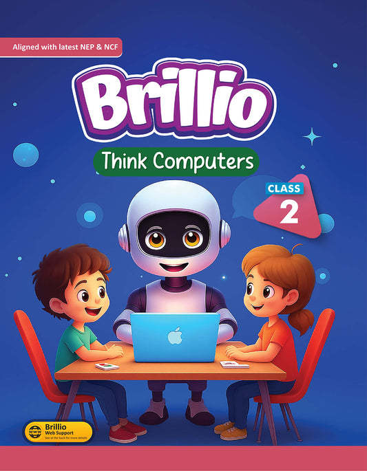 Skillitos Think Computers  Class 2 Textbook (Brillio Series)