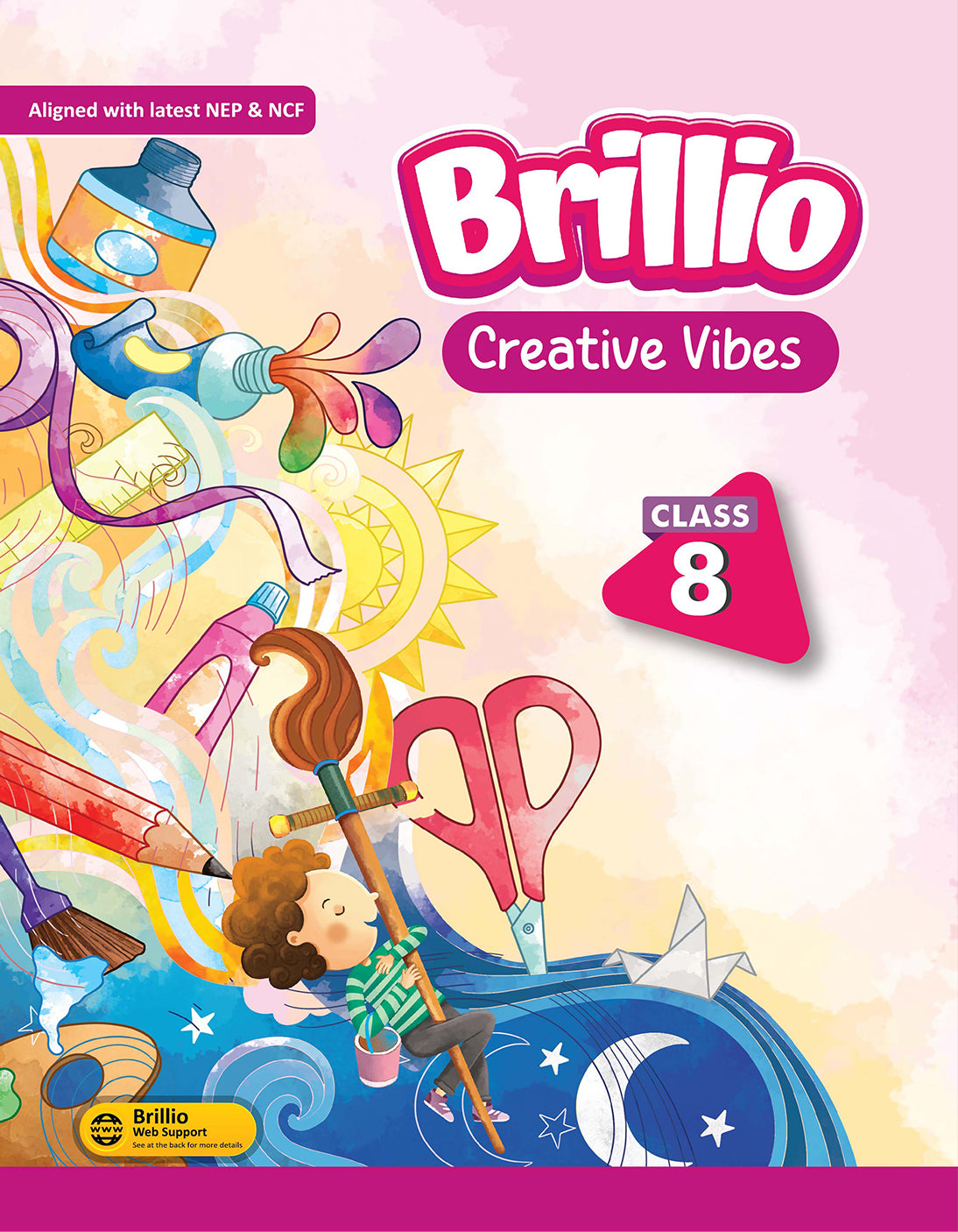 Skillitos Creative Vibes  Class 8 Activity Book (Brillio Series)
