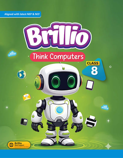 Skillitos Think Computers  Class 8 Textbook (Brillio Series)