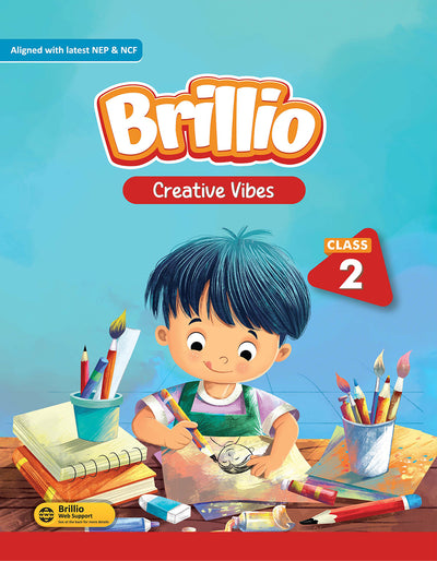 Skillitos Art Creative Vibes  Class 2 Activity Book (Brillio Series)