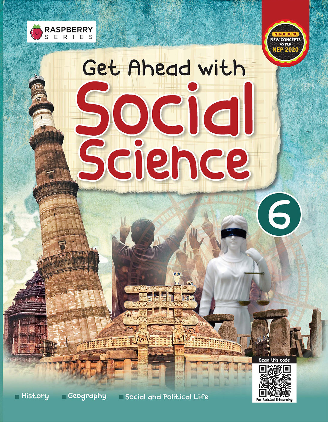 Skillitos  Get Ahead with Social Science 6 SST Class 6 Textbook (Raspberry Series)