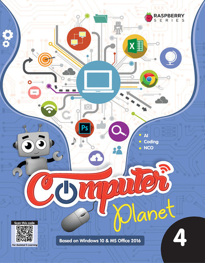 Skillitos  Computer Planet 4 Computer Class 4 Textbook (Raspberry Series)