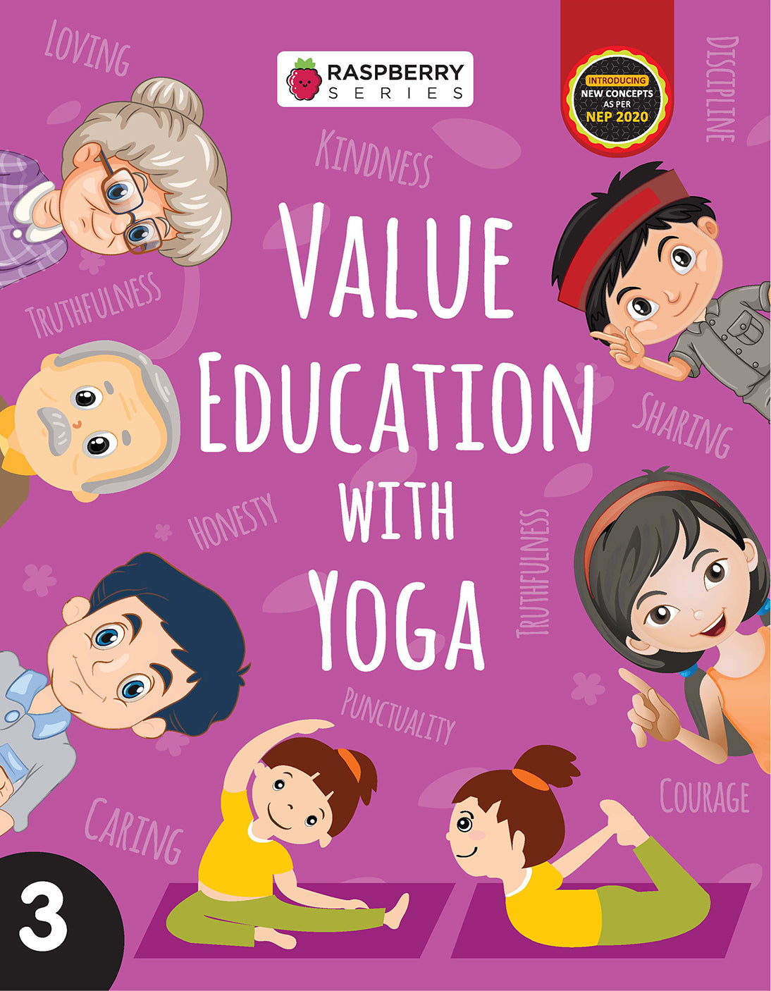 Skillitos  Value Education With Yoga 3 Moral Value Class 3 Textbook (Raspberry Series)