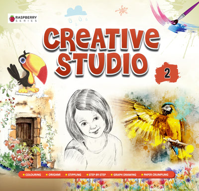 Skillitos  Creative Studio 2 Art With Kit Class 2 Activity Book (Raspberry Series)