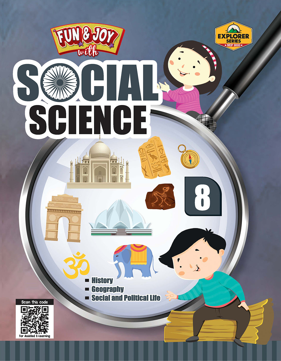 Skillitos Fun & Joy with Social Science 8 Class 8 Textbook (Explorer Series)